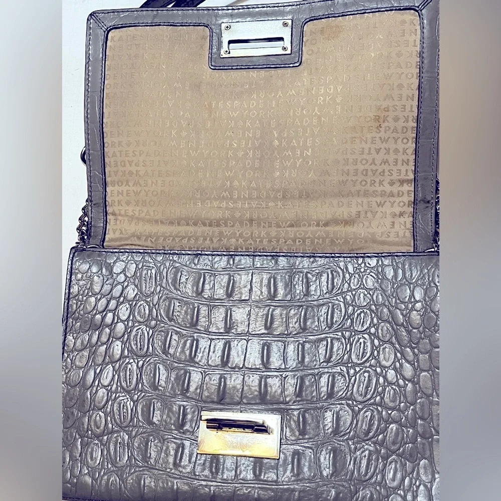 Kate Spade New York Crocodile Ladies Crossbody Lightweight Distinguished Purse